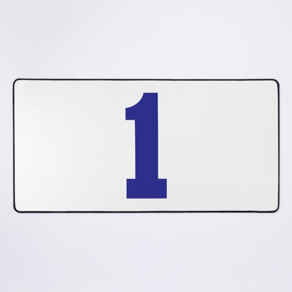 Item preview, Number 1, Blue one, Sports number one designed and sold by TheCultStuff.