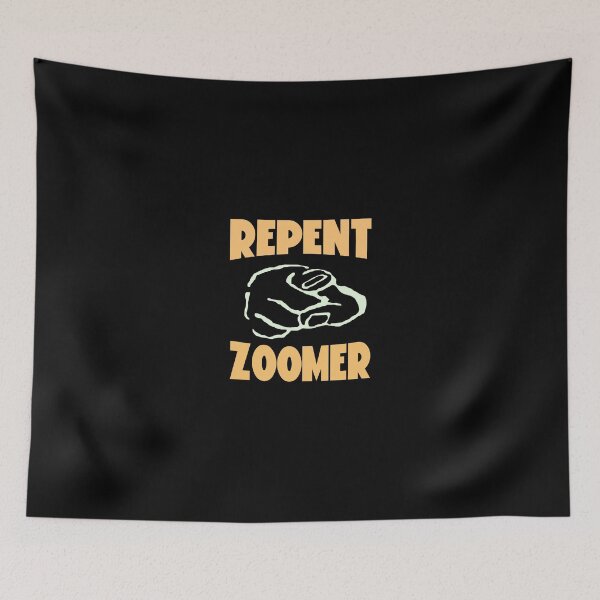 Item preview, Boomer Memes REPENT ZOOMER Blue Small designed and sold by REDallayah.