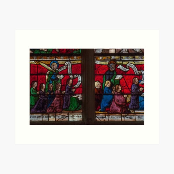 Item preview, French family of devout donors in Renaissance glass designed and sold by TerenceKerr.