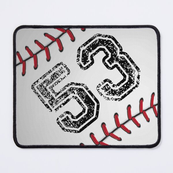 Item preview, Baseball ball number 53, fifty three designed and sold by TheCultStuff.