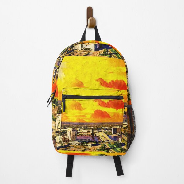 Item preview, Skyline of downtown Jacksonville at sunset - digital painting designed and sold by NickoPrints.