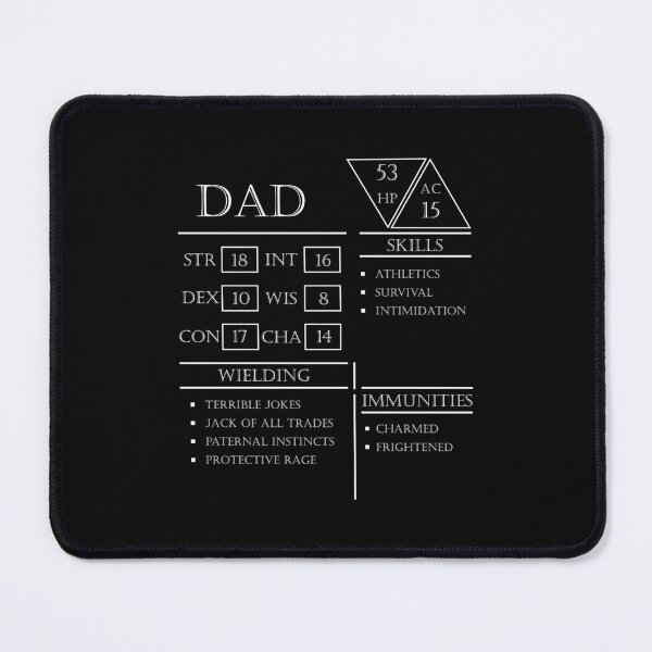 Item preview, Dad Stats  Character Sheet  designed and sold by CongDungUtre.