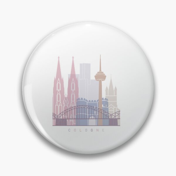Item preview, COLOGNE SKYLINE POSTER PASTEL designed and sold by paulrommer.
