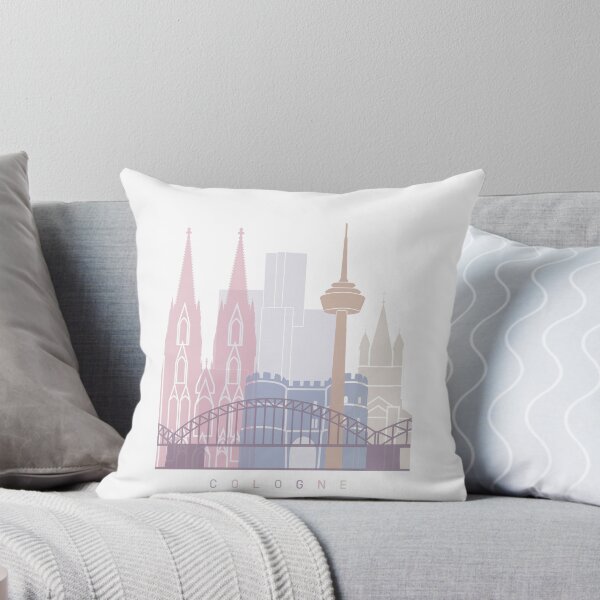 Item preview, COLOGNE SKYLINE POSTER PASTEL designed and sold by paulrommer.