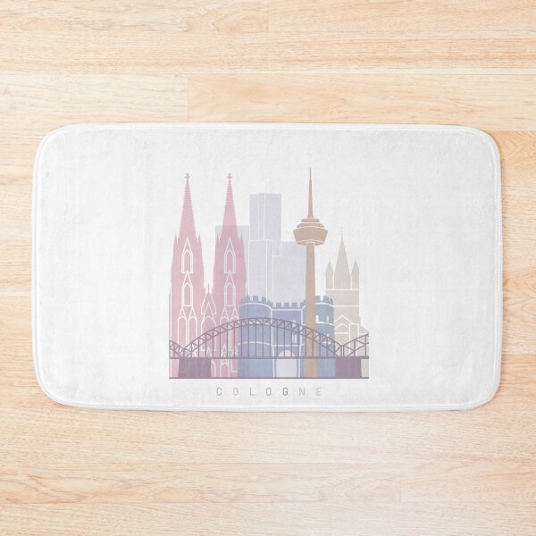 Item preview, COLOGNE SKYLINE POSTER PASTEL designed and sold by paulrommer.