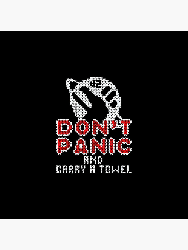 DON'T PANIC Button 2.25 Badge Pin HHGG D Adams Hitchhiker's Guide to the  Galaxy