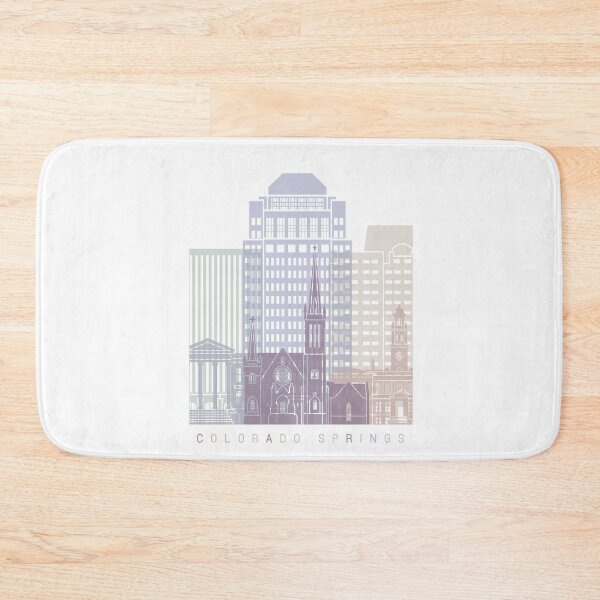 Item preview, COLORADO SPRINGS SKYLINE POSTER PASTEL designed and sold by paulrommer.