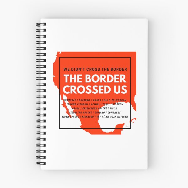 Item preview, The Border Crossed Us (Blood Orange) designed and sold by TildeRomero.