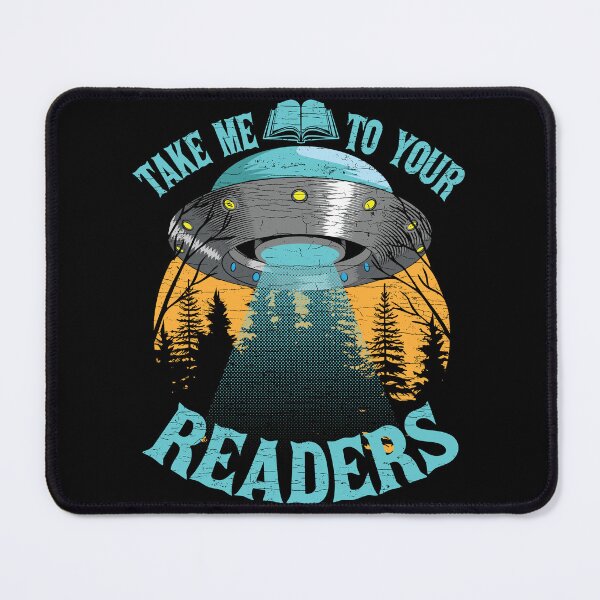 Item preview, Take Me To Your Readers Alien Reading Bookworm designed and sold by Shirtcaesar.