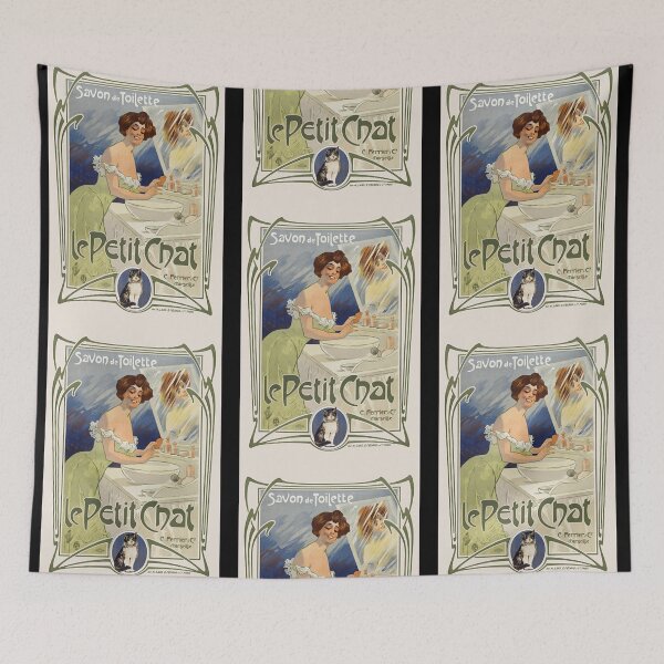 Item preview, Savon de toilette - Le Petit Chat France Vintage Poster 1899  designed and sold by RachelKoch9936.