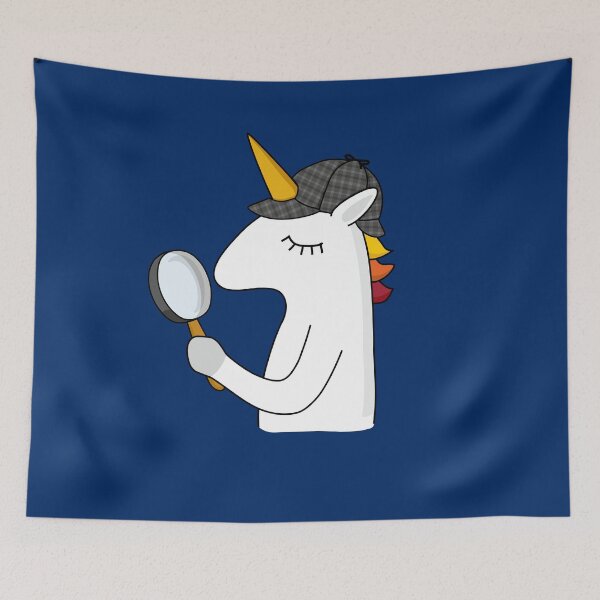 Item preview, detective unicorn designed and sold by LaDaDi.