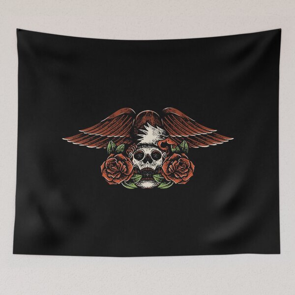 Item preview, Eagle & Skull Tattoo Style Graphic designed and sold by GO SHIRT-TEE.