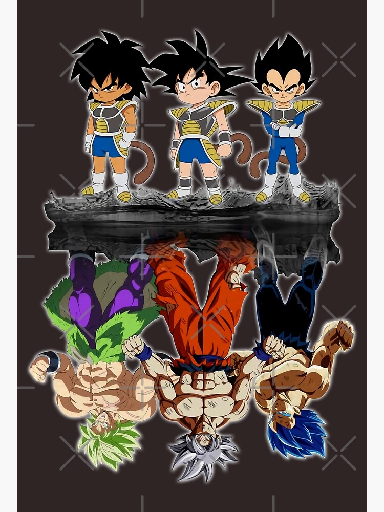 Affiche d'art originale Goku 'Reflections' - Dragon Ball Super DBZ art  mural | N