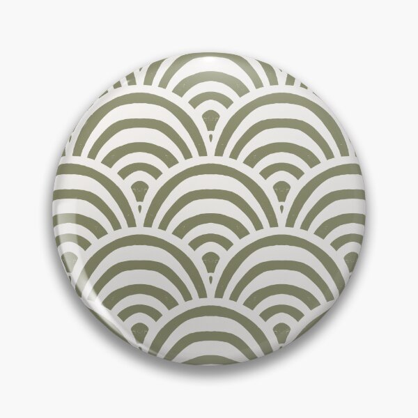 Artikelvorschau, Striped boho arches scallop - cream and forest entworfen und verkauft von Chelsea Jay.