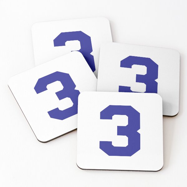 Item preview, Number 3, Blue three, Sports number three designed and sold by TheCultStuff.