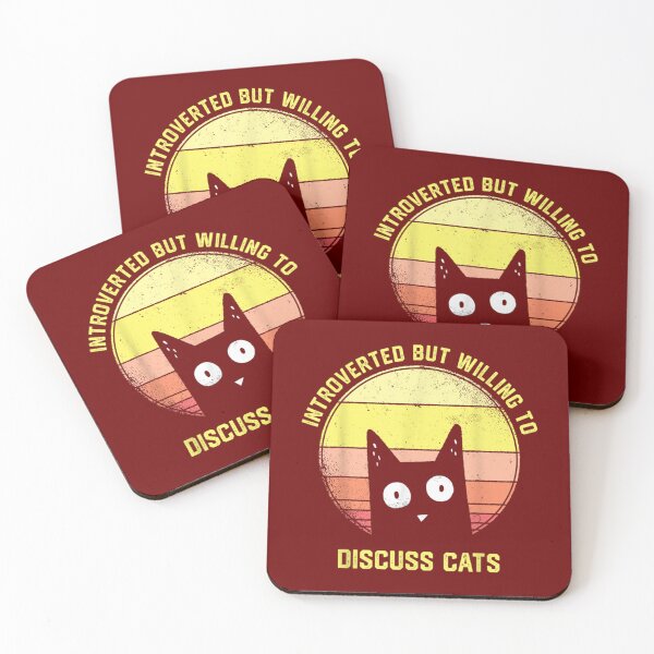 Item preview, Gift Introverted But Willing To Discuss Cats Vintage Introvert       designed and sold by FunnyAndLover.