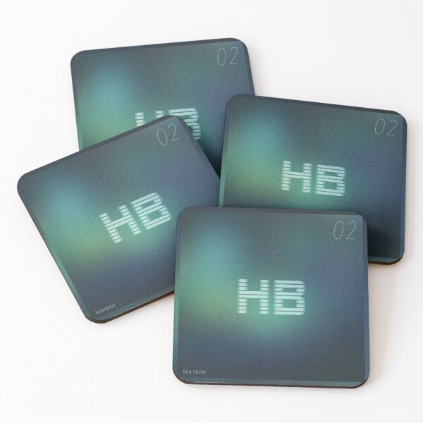 Item preview, Abstract noisy gradient background with text HB designed and sold by NicoletaDesigns.
