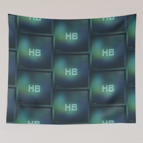 Item preview, Abstract noisy gradient background with text HB designed and sold by NicoletaDesigns.