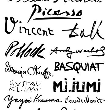 famous artist signatures