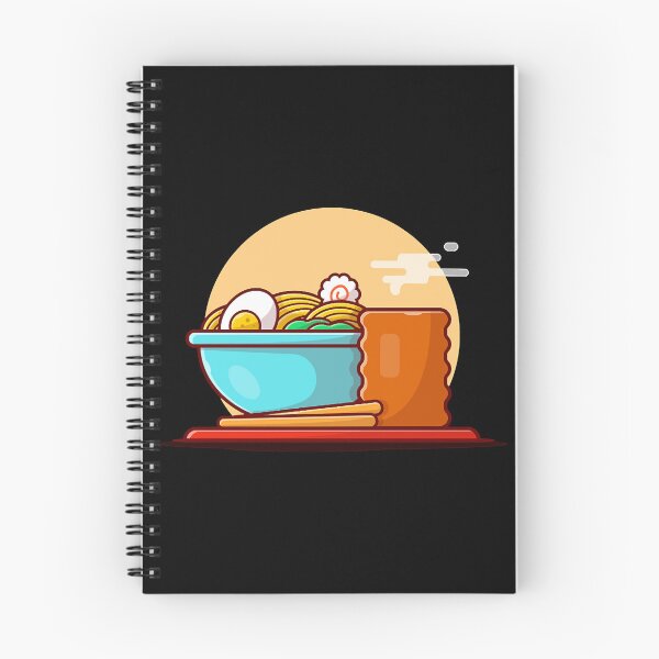 Item preview, Ramen Bowl Noodle with Egg Boiled Cartoon Vector Icon Illustration  designed and sold by DwayneObri5741.