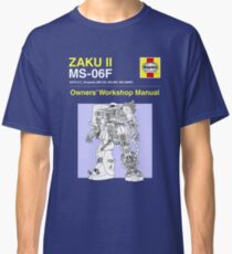 Gundam - Zaku ii - Owner's Manual Classic T-Shirt