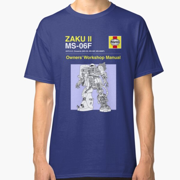 Gundam - Zaku ii - Owner's Manual Classic T-Shirt