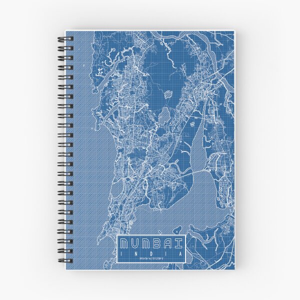 Item preview, Mumbai City Map of India - Blueprint designed and sold by deMAP.
