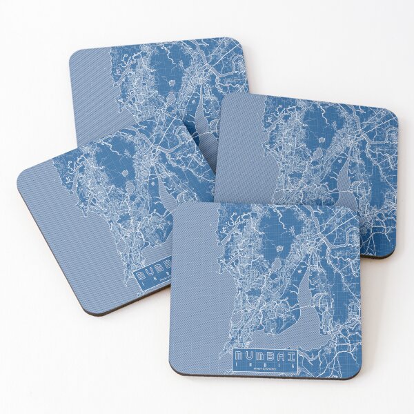 Item preview, Mumbai City Map of India - Blueprint designed and sold by deMAP.