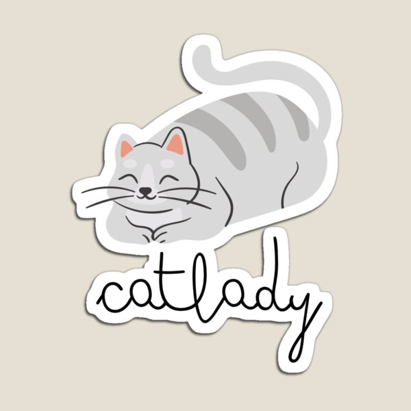 Item preview, cat lady design designed and sold by A2B Style.