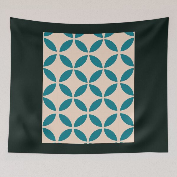 Item preview, Deep sea and Sand themed Batik flower pattern  Graphic  designed and sold by JandJOc.