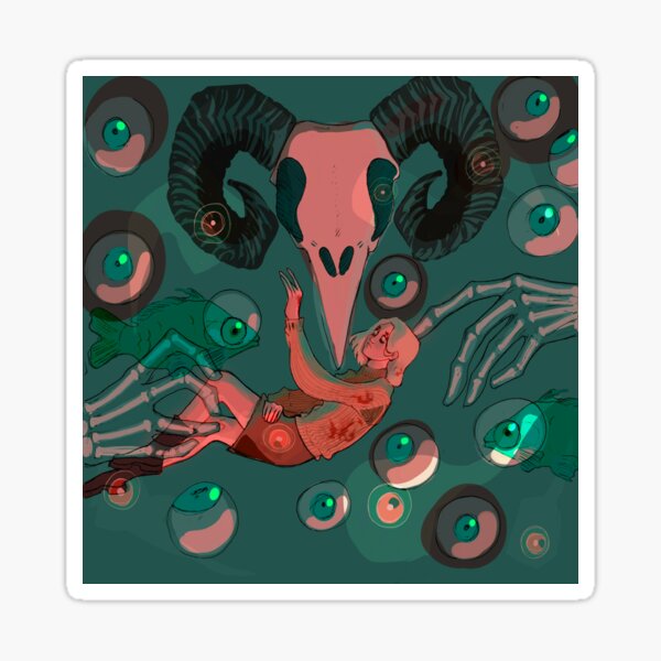 "Bad dreams " Sticker for Sale by Unoriginal-Ari | Redbubble