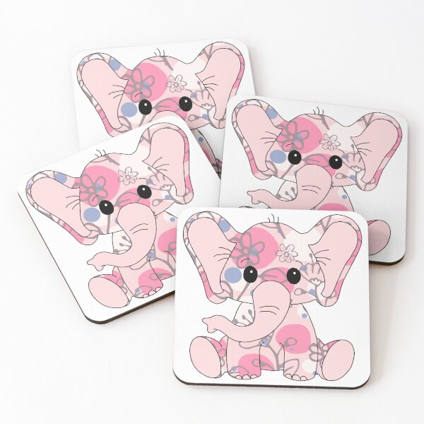 Item preview, sweet little elephant (abstract flower edition) designed and sold by ShipsinParadise.