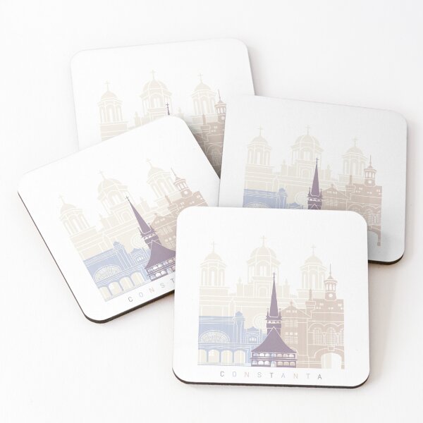 Item preview, CONSTANTA SKYLINE POSTER PASTEL designed and sold by paulrommer.