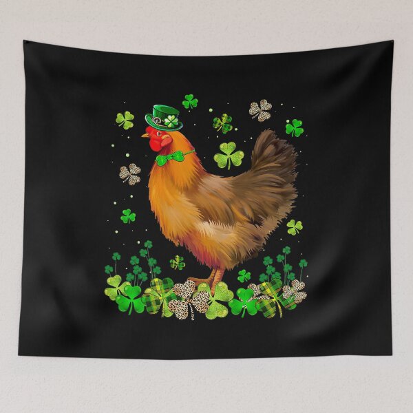 Item preview, Irish Shamrock Leaf Chicken Leprechaun Hat St Patricks Day designed and sold by davetmccall.
