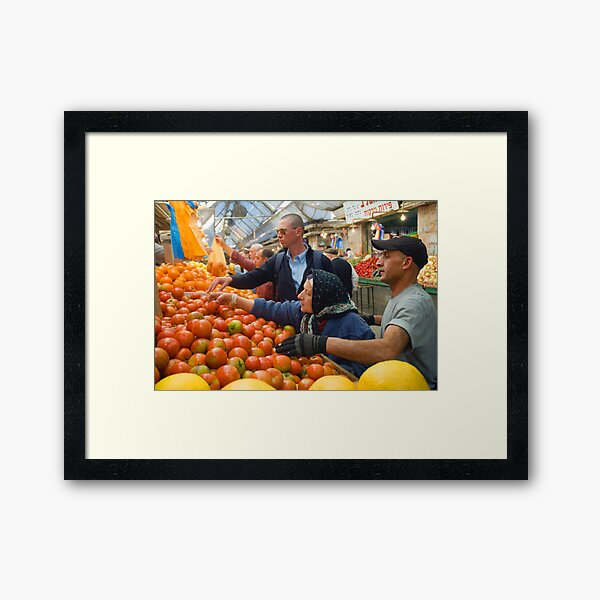 Selection! - “Machaneh Yehuda” market, Jerusalem, Israel Framed Art Print