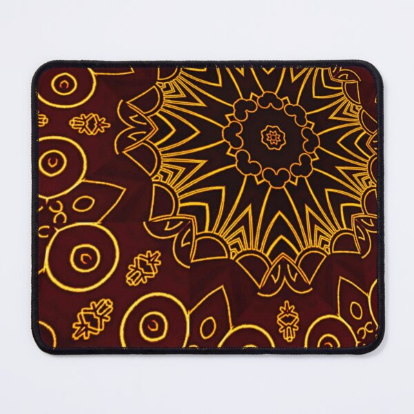 Item preview, Perspective of Pistil and flower batik Pattern,  floral art pattern with Luxury brown style  designed and sold by JandJOc.