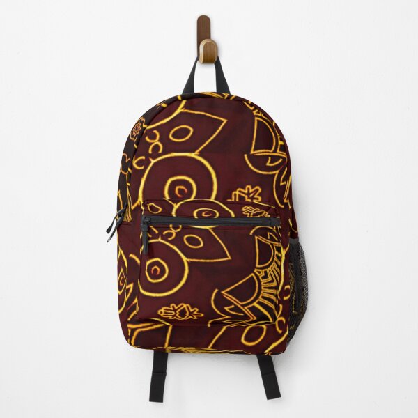 Item preview, Perspective of Pistil and flower batik Pattern,  floral art pattern with Luxury brown style  designed and sold by JandJOc.