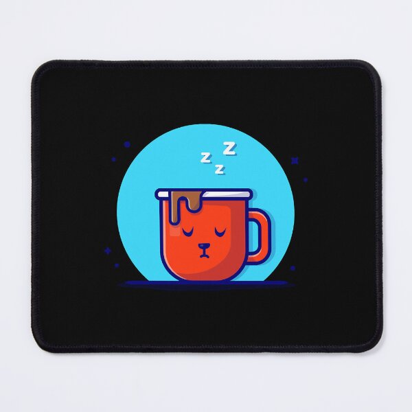 Item preview, Cute Hot Coffee Sleeping Cartoon Vector Icon Illustration designed and sold by DwayneObri5741.