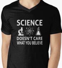 Science Doesn't Care What You Believe Men's V-Neck T-Shirt