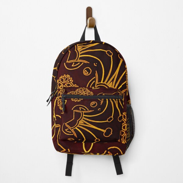 Item preview, Perspective of Pistil and flower batik Pattern, floral art pattern with Luxury brown style designed and sold by JandJOc.