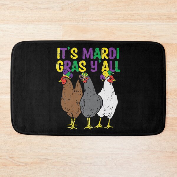 Item preview, Its Mardi Gras Yall 3 Chickens Funny Farmer designed and sold by davetmccall.
