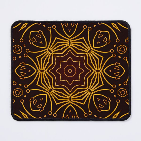 Item preview, Pistil and flower batik Pattern, floral art pattern with Luxury brown style designed and sold by JandJOc.