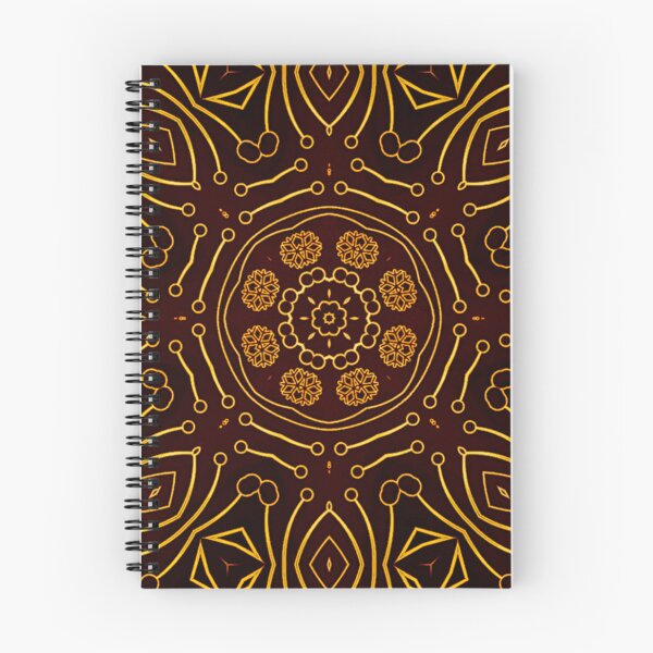 Item preview, Pistil and flower batik Pattern,  floral art pattern with Luxury brown style    designed and sold by JandJOc.