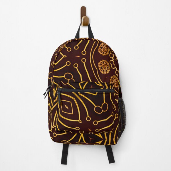 Item preview, Pistil and flower batik Pattern, floral art pattern with Luxury brown style designed and sold by JandJOc.