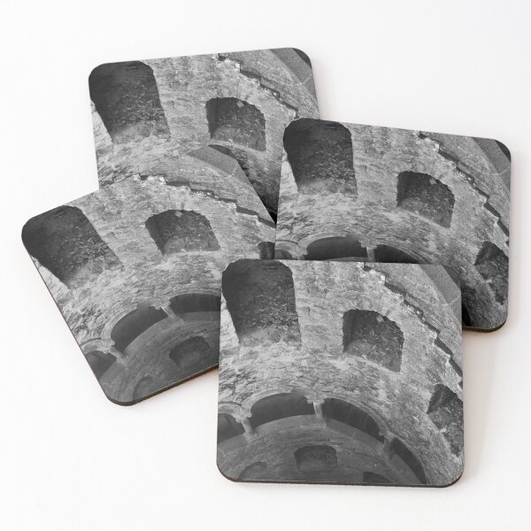 Item preview, Underground Staircase in Enchanting Sintra - Portugal Architecture in Black and White designed and sold by CarolinaReina.