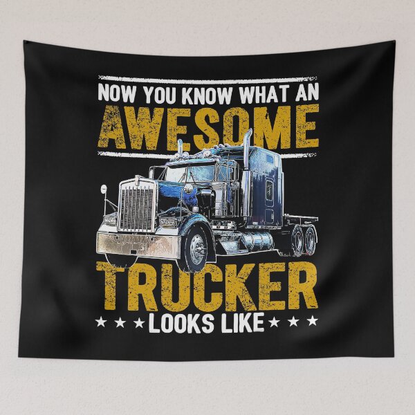 Item preview, Awesome Trucker Big Rig Semi-Trailer Truck Driver Gift  designed and sold by TARABENNIE01.
