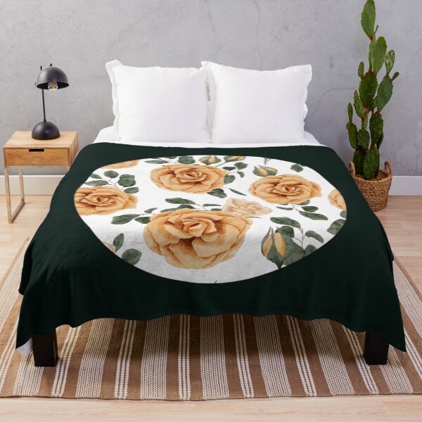 Item preview, Watercolor Yellow Rose Flower Pattern designed and sold by JandJOc.