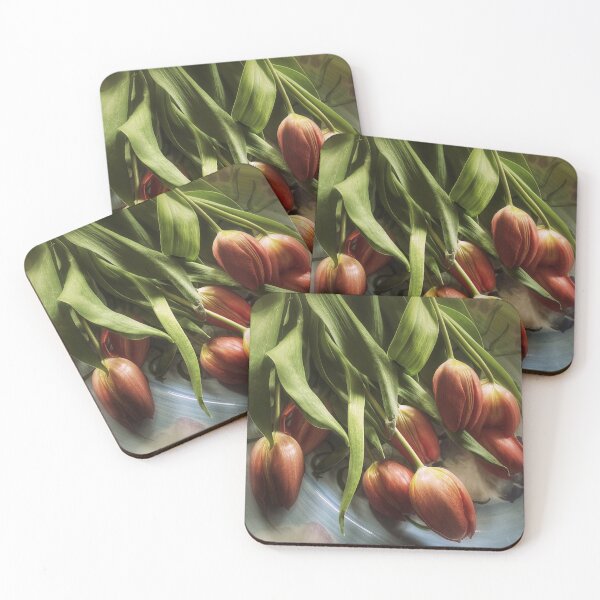 Item preview, Tulips on a ceramic dish  designed and sold by jbjobby.