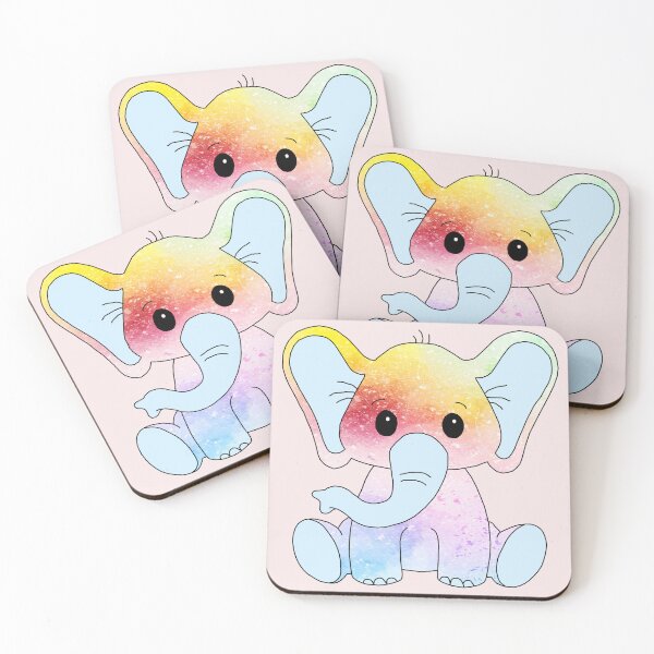 Item preview, sweet little elephant (paint splatter edition) designed and sold by ShipsinParadise.