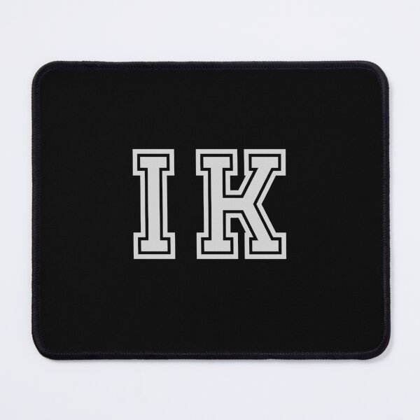 Item preview, I.K. Varsity Initials | Varsity Letters | Black And White | Personalised Gifts designed and sold by Avo And Sriracha.
